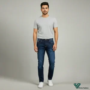 Spandex Denim Jeans- Dark Solid